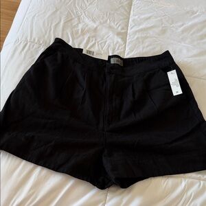 Joie Black Tailored High-Rise Bermuda Shorts